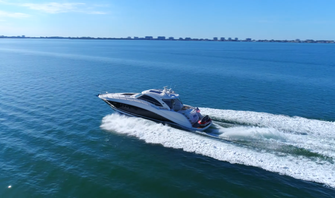 Screenshot 2026-03-17 at 14-50-06 55FT Sea Ray Sundancer Yacht Drone Video - Black Diamond - Sarasota Florida - YouTube The Long Way Through boat on the Erie Canal near Lockport, New York during America's Great Loop